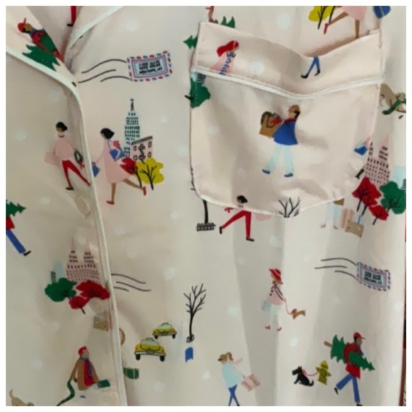 Kate Spade Blush Christmas Pajama Set Size Large  ♠️ - Picture 6 of 10
